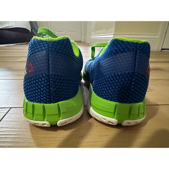Reebok  Zprint Running  Athletic Blue and Green Size 2.5 Youth - Picture 6 of 8